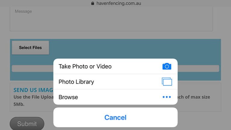 iphone-camera-file-upload Send us a photo or plan of your project