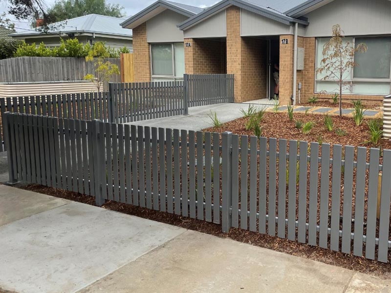steel picket fence Geelong - Haven Fencing